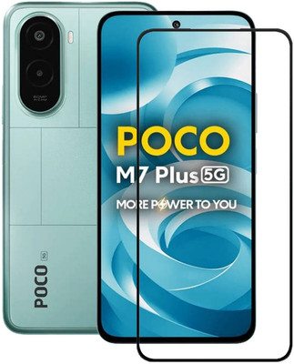 Flipkart SmartBuy Edge To Edge Tempered Glass for POCO M7 Plus 5G, poco M7 Plus 5G(Pack of 1)