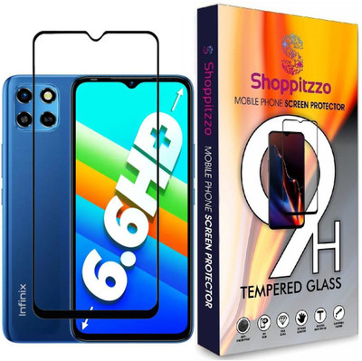 Shoppitzzo Edge To Edge Tempered Glass for Infinix Smart 6 HD**NeoShield**Millitary Grade-Anti Explosion-Tempered Glass/Full Screen Coverage-Edge to Edge/9H Hardness/With Easy Installation Kit(Pack of 1)