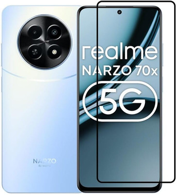 EITANSHA CREATION Edge To Edge Tempered Glass for Realme Narzo 70X 5G, realme Narzo 70x(Pack of 1)