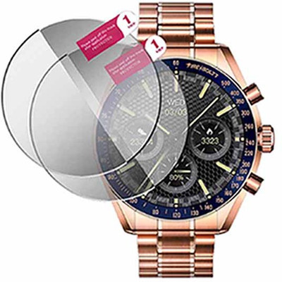 daffin Edge To Edge Tempered Glass for fire boltt moonwatch(Pack of 2)