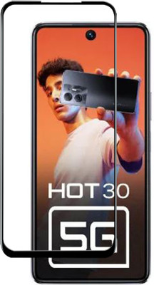 DMJHP Edge To Edge Tempered Glass for Infinix HOT 30 5G(Pack of 1)