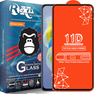 Roxel Edge To Edge Tempered Glass for Tecno Camon 18 Premier(Pack of 1)