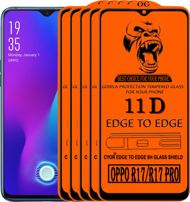 CYOR Edge To Edge Tempered Glass for OPPO R17 PRO(Pack of 5)