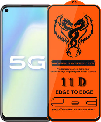 Forego Edge To Edge Tempered Glass for vivo Y70s(Pack of 1)