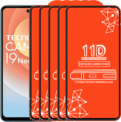 Roxel Edge To Edge Tempered Glass for Tecno Camon 19 Neo(Pack of 5)