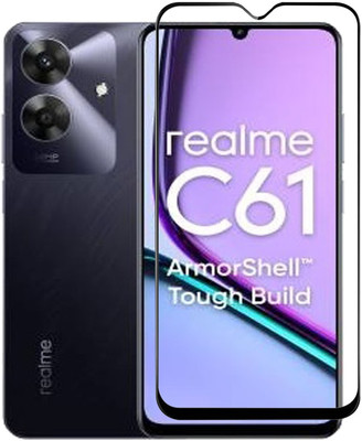 BRENZZ Edge To Edge Tempered Glass for Realme C61, realme C61(Pack of 1)