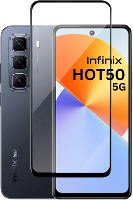 KWINE CASE Edge To Edge Tempered Glass for Infinix Hot 50 5G(Pack of 1)