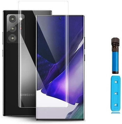 CaseTrendz Edge To Edge Tempered Glass for Samsung Galaxy Note 20 Fully Rounded Curved With UV Glue & Light(Pack of 1)