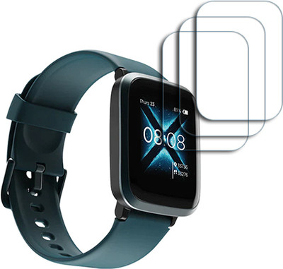 SOMTONE Edge To Edge Tempered Glass for boAt Storm RTL 1.29 inch SMARTWATCH SCREEN GUARD(Pack of 3)