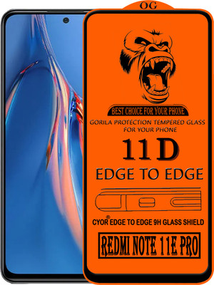 CYOR Edge To Edge Tempered Glass for REDMI NOTE 11E PRO(Pack of 1)