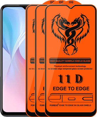 HQ Protection Edge To Edge Tempered Glass for Vivo T1X(Pack of 3)