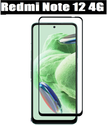 O2MG Edge To Edge Tempered Glass for Redmi Note 12 4G, Redmi Note 12(Pack of 1)