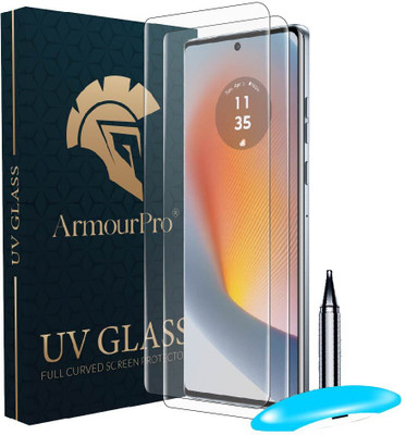 ArmourPro Edge To Edge Tempered Glass for Motorola G96 5G, Motorola G96, Moto G96 5G, Advanced HD+ UV Guard(Pack of 2)