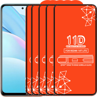 Qyist Edge To Edge Tempered Glass for Xiaomi Mi 10T Lite(Pack of 5)