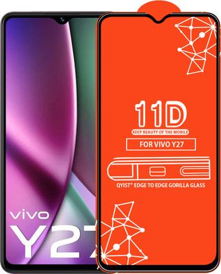 Qyist Edge To Edge Tempered Glass for VIVO Y27(Pack of 1)