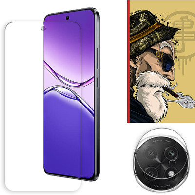 SOMTONE Edge To Edge Tempered Glass for Oppo F29 Pro 5G Tempered Glass Screen Protector | Anti-Scratch | Edge to Edge Full Coverage | 9H Hardness ( 1 FRONT SCREEN GUARD + 1 CAMERA LENS PROTECTOR + 1 FREE BACK EMBOSSED SKIN001 )(Pack of 1)