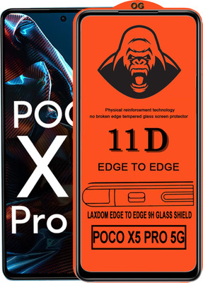 Laxdom Edge To Edge Tempered Glass for POCO X5 PRO 5G(Pack of 1)