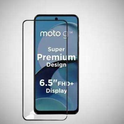 vmt stock Edge To Edge Tempered Glass for MOTOROLA g14, Moto G14, Motorola G14, Motorola Moto G14(Pack of 1)