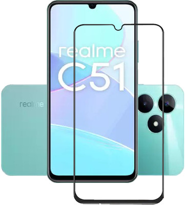 INFINITYWORLD Edge To Edge Tempered Glass for Realme C51(Pack of 1)