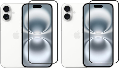 HITFIT Edge To Edge Tempered Glass for Apple iPhone 16 Plus (6.7)(Pack of 2)