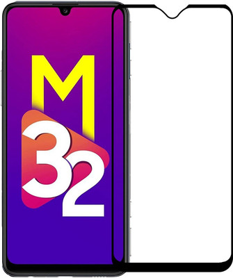 Karpine Edge To Edge Tempered Glass for Samsung Galaxy M32(Pack of 1)