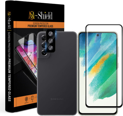 MS-Shield Edge To Edge Tempered Glass for Samsung Galaxy S21 FE 5G, With Camera Lens Protector(Pack of 1)