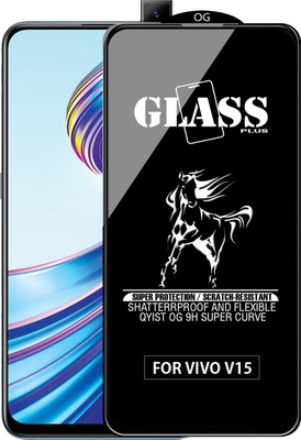 Qyist Edge To Edge Tempered Glass for VIVO V15(Pack of 1)