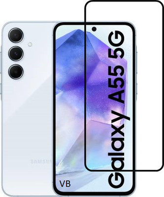 VISHZONE Edge To Edge Tempered Glass for SAMSUNG Galaxy A55 5G(Pack of 1)
