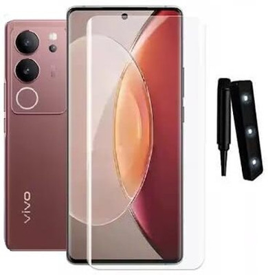 GORILLA FIVE FLEXII Edge To Edge Tempered Glass for Premium Curved UV Tempered Glass For Vivo V29 / Vivo V29E / Vivo V29 Pro (Transparent, Pack of 1) Advanced Border Less Full Screen Coverage UV Screen Protector Guard(Pack of 1)