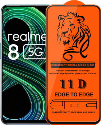 Forego Edge To Edge Tempered Glass for realme 8 5G,realme 8,realme 8S(Pack of 1)