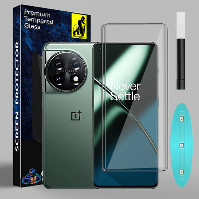 Tough Gorilla Edge To Edge Tempered Glass for Oneplus 11 Pro(Pack of 1)