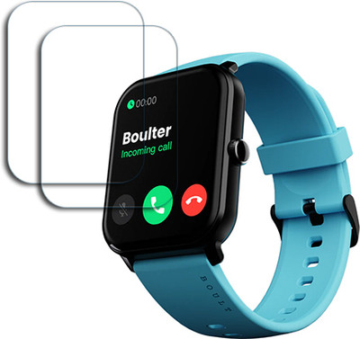 SOMTONE Edge To Edge Tempered Glass for BOULT Dive+ 1.85 INCH SMARTWATCH SCREEN GUARD(Pack of 2)