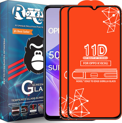 Roxel Edge To Edge Tempered Glass for Oppo K10(5G)(Pack of 2)