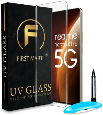FIRST MART Edge To Edge Tempered Glass for Realme Narzo 60 Pro 5G, Realme Narzo 60 Pro, Narzo 60 Pro, Narzo 60 Pro 5G, UV Glue Screenguard(Pack of 1)