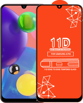 Qyist Edge To Edge Tempered Glass for Samsung Galaxy A70S(Pack of 1)