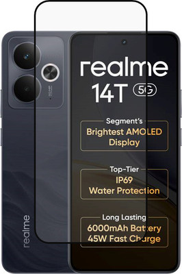 NEXZONE Edge To Edge Tempered Glass for realme 14T 5G(Pack of 1)