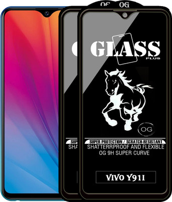 PFOAM Edge To Edge Tempered Glass for VIVO Y91I(Pack of 2)