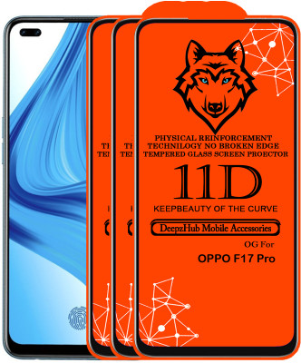 CRodible Edge To Edge Tempered Glass for OPPO F17 Pro(Pack of 3)
