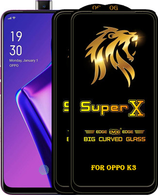 PFOAM Edge To Edge Tempered Glass for OPPO K3(Pack of 2)