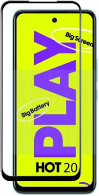 VAlight Edge To Edge Tempered Glass for Infinix HOT 20 Play(Pack of 1)