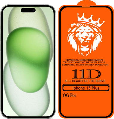 DeepzHub Edge To Edge Tempered Glass for iPhone 15 Plus(Pack of 1)
