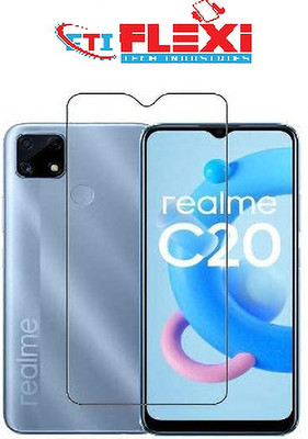 FTI Edge To Edge Tempered Glass for Realme-C20(Pack of 1)