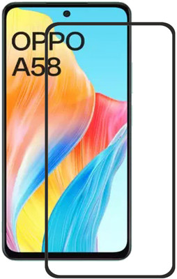 INFINITYWORLD Edge To Edge Tempered Glass for OPPO A58 4G(Pack of 2)