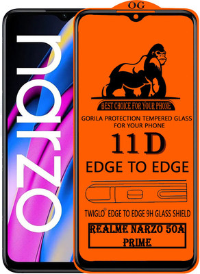 TWIGLO Edge To Edge Tempered Glass for REALME NARZO 50A PRIME 5G(Pack of 1)