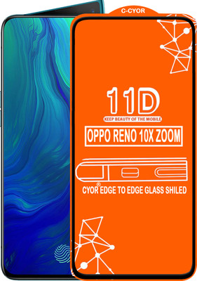 CYOR Edge To Edge Tempered Glass for OPPO RENO 10X ZOOM(Pack of 1)