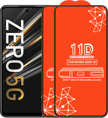 Qyist Edge To Edge Tempered Glass for Infinix Zero 5G(Pack of 2)