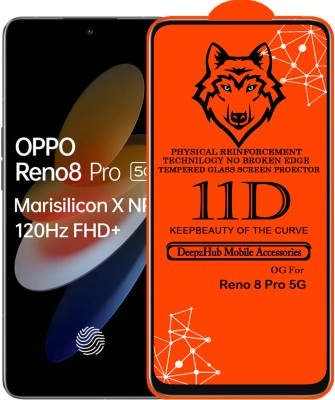 DeepzHub Edge To Edge Tempered Glass for OPPO Reno8 Pro 5G(Pack of 1)