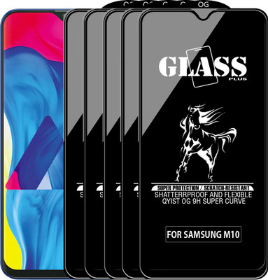 Qyist Edge To Edge Tempered Glass for SAMSUNG GALAXY M10(Pack of 5)