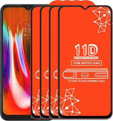 Roxel Edge To Edge Tempered Glass for Moto G40(Pack of 4)