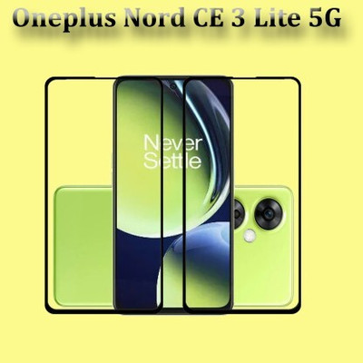 GadgetM Edge To Edge Tempered Glass for OnePlus Nord-CE 3 Lite 5G(Pack of 2)